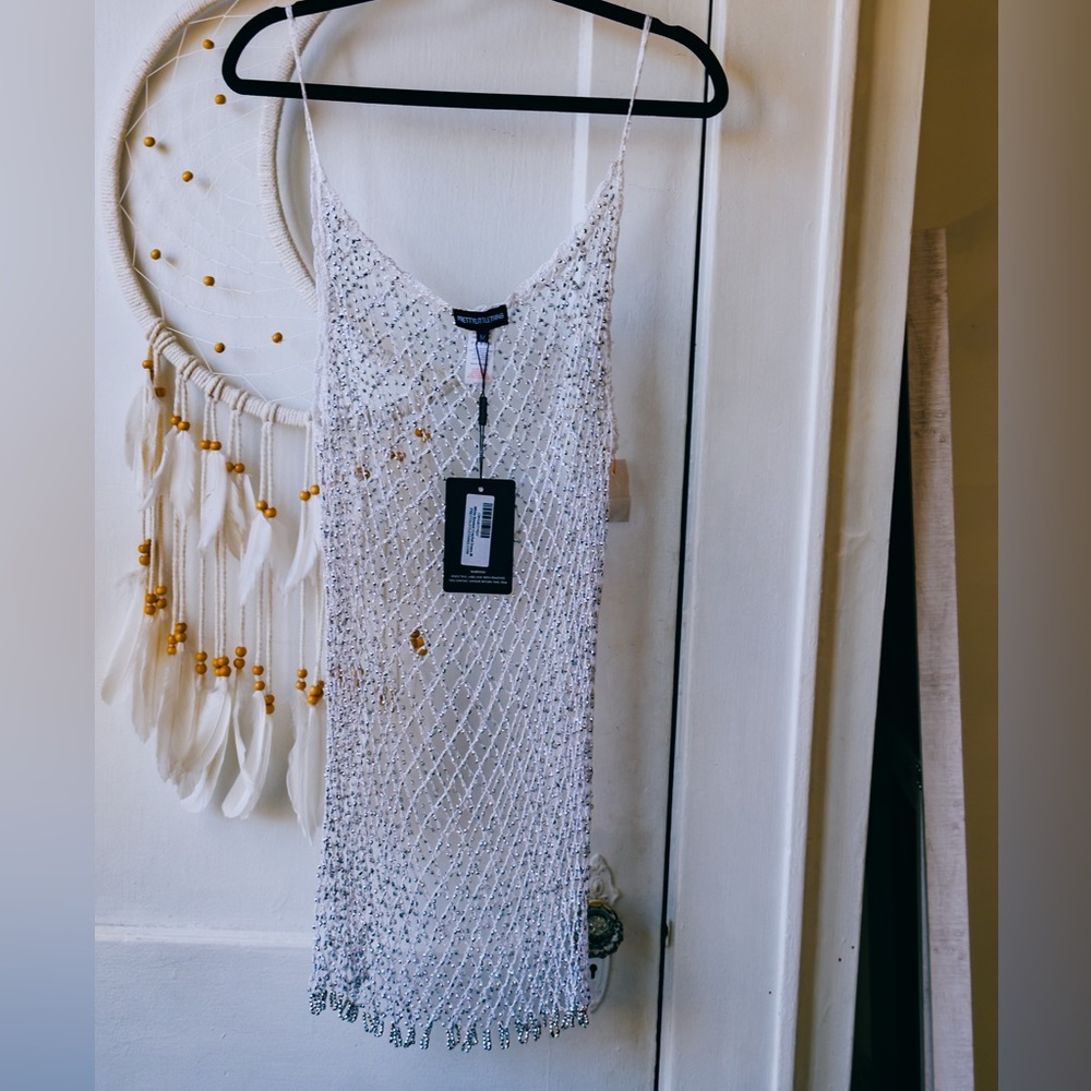 NWT PLT mesh mini dress